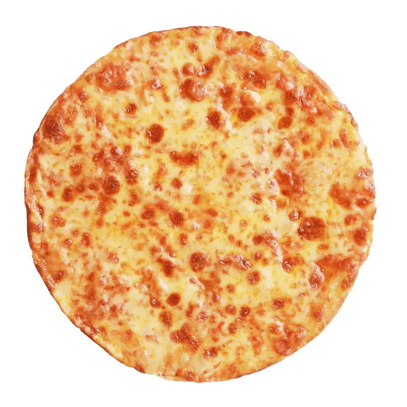 Cheese Pizza on a white background